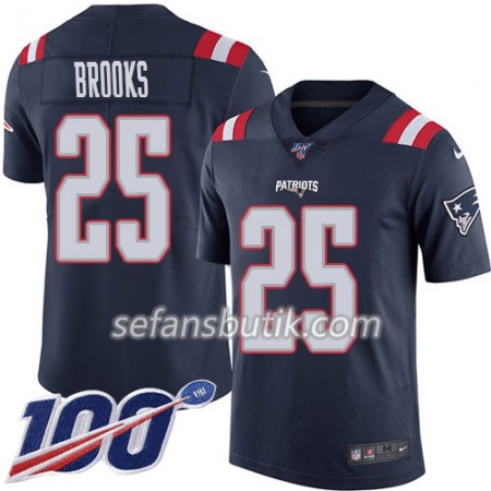 New England Patriots Tröjor Terrence Brooks 25 Nike Navy 100th - Herr New England Patriots Tröjor Terrence Brooks 25 Nike Navy 100th - Herr